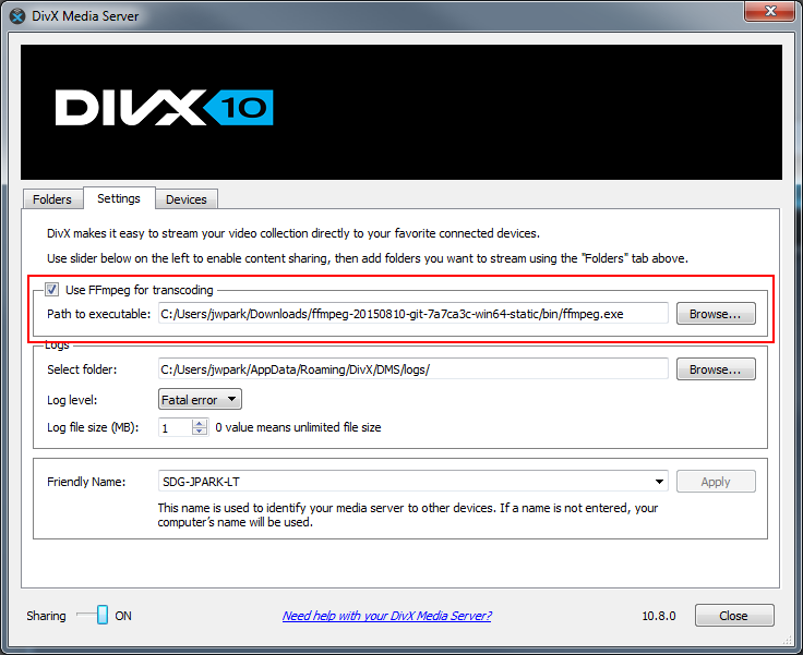 Divx Media Serverから Mkvファイルをソニープレイステーション３ やアンドロイドデバイスへストリーミングする方法 Divx