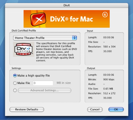 quicktime divx converter